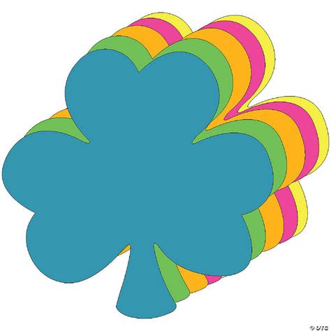 Creative Shapes Etc Assorted Color Bright Neon Small Cut Outs