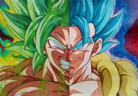 Gogeta Vs Broly Dibujos Personajes De Dragon Ball Dibujos Bonitos The