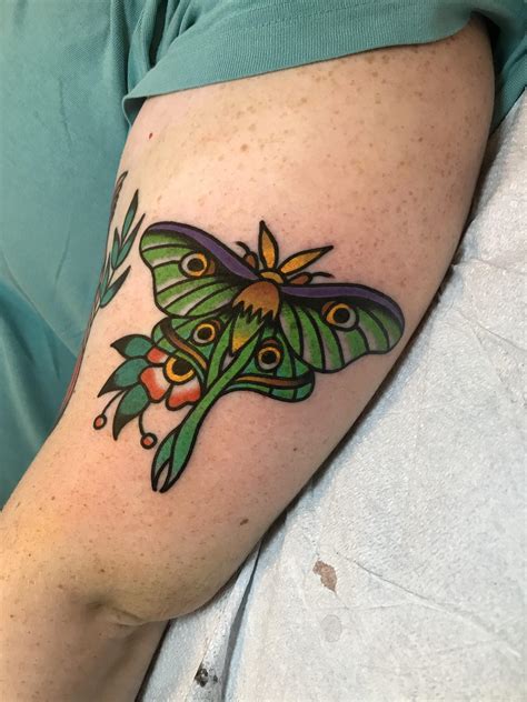 New Luna Moth Tattoo Done By Julia Campione At Good Omen Tattoos In