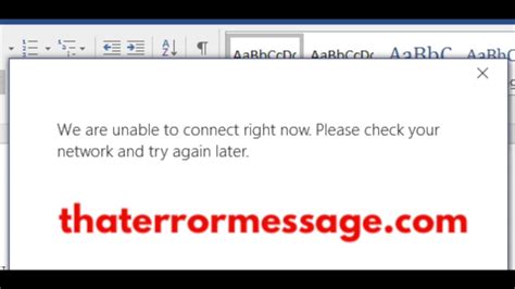 We Are Unable To Connect Right Now Office Youtube