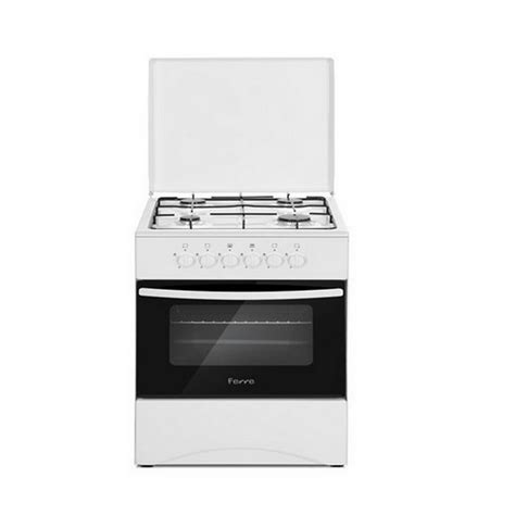 Cuisinière 4 feux Ferre dimension 50x50 Blanc Promo sn