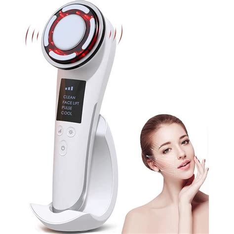 Amoune Appareil Anti Rides Visage Machine Ultrasons Visage Ems Mode