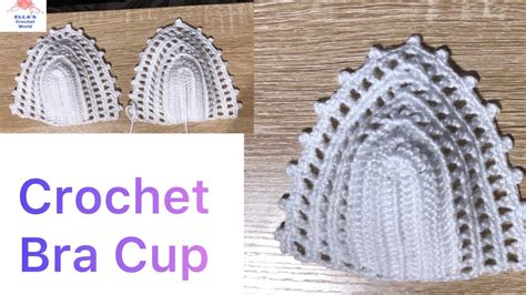 Crochet Bra Cup Bikini Top DIY EASY TUTORIAL YouTube