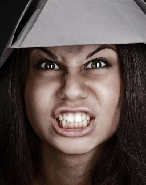 Premium Photo Closeup Portrait Of An Angry Woman Screaming In Anger The Concept Of Strong