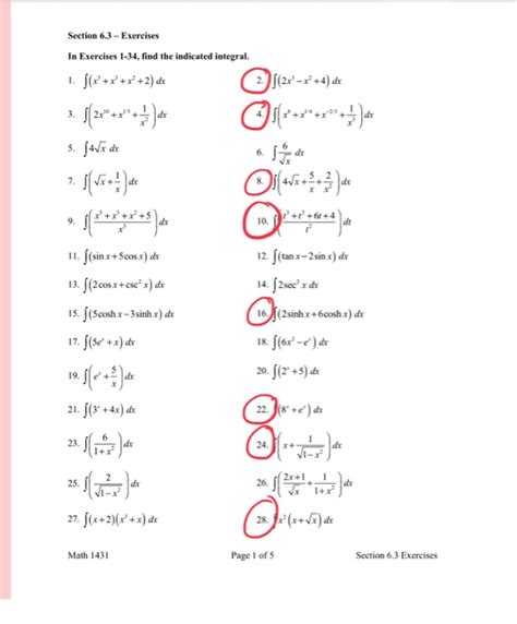 Solved Section 63 Exercises In Exercises 1 34 Find The