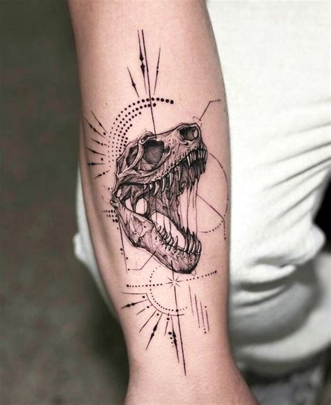 Dinosaur Skeleton Tattoo Designs