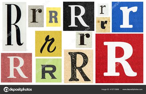 Paper Cut Letter Newspaper Cutouts Scrapbooking Crafting Stock Photo By