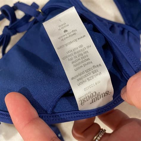 Lolli Swim Navy Ruffle High Waisted Bikini Poshmark