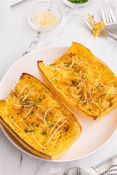 Air Fryer Spaghetti Squash Air Frying Foodie