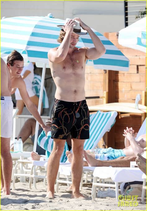 Patrick Schwarzenegger Looks Fit Going Shirtless At The Beach Photo 4488265 Christopher