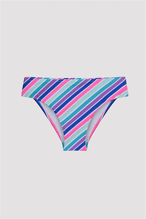 Gen K Z Colorful Stripe Halter Bikini Tak M Pl Ex Y Iy Mix Ok Renkli Penti