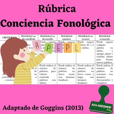 Rúbrica Conciencia Fonológica XPPP