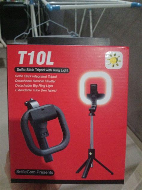 Selfie stick tripod with ring light, Mobile Phones & Gadgets, Other ...