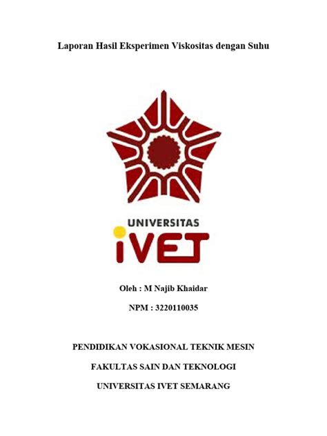 Laporan Hasil Eksperimen Viskositas Dengan Suhu Pdf