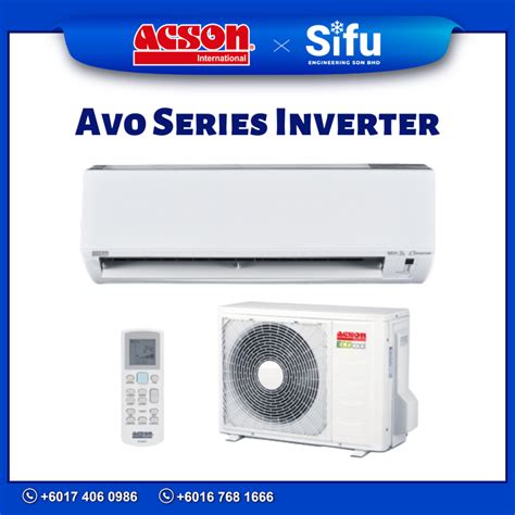 Acson Avo Wall Mounted Air Conditioner R Standard Inverter Built In