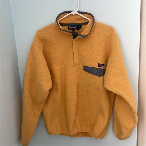 Yellow Patagonia Synchilla Fleece Size M Depop