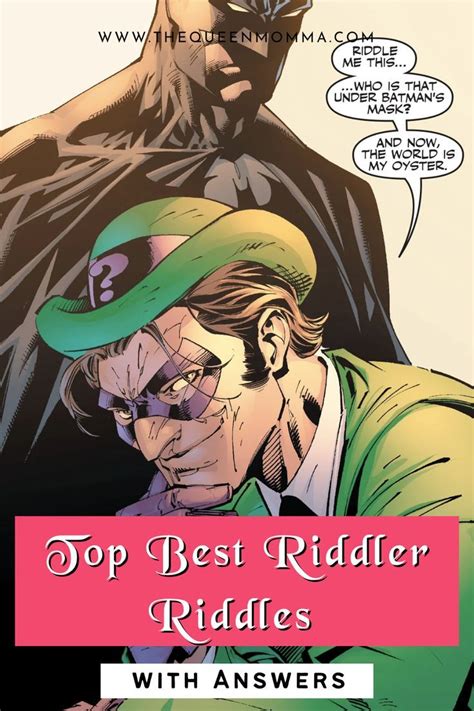 Top 91 Best Riddler Riddles With Answers Artofit