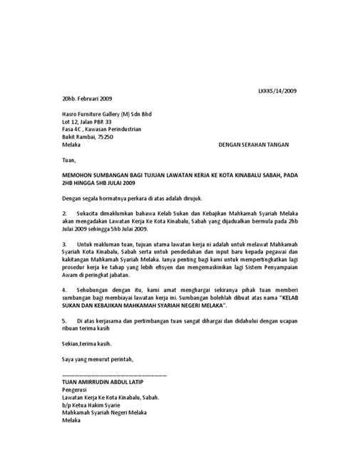 Contoh Surat Perintah Mahkamah