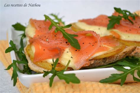 Bruschettas Au Saumon Fum Pommes De Terre Rissol Es Et Fromage