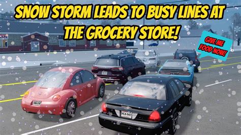 Greenville Wisc Roblox L Huge Snow Storm Traffic Jam Evacuation Rp