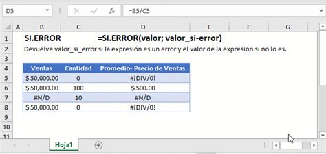 Función SI ERROR en Excel VBA y Google Sheets Actualización 2022