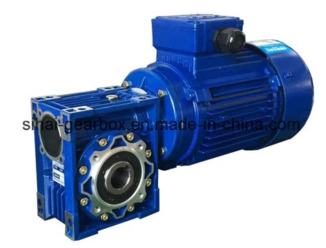 PAM B14 Flange Gearbox With Motor Worm Gearbox Transmission PAM B14