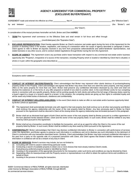 50 Free Agency Agreement Templates MS Word ᐅ TemplateLab