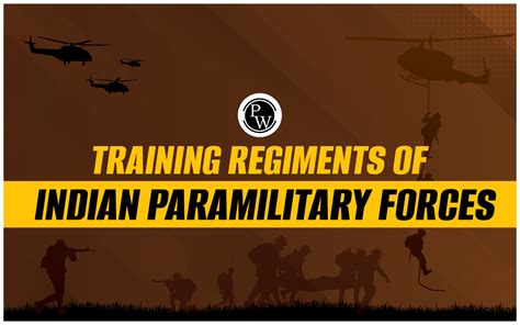 Training Regiments Of Indian Paramilitary Forces