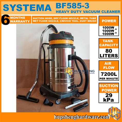 Systema Milan Bf Industrial Wet Dry Vacuum Cleaner