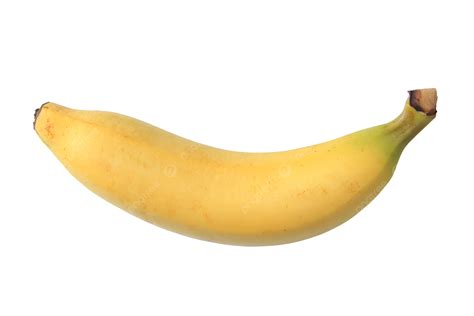 Single Banana Isolated White Background Food Fresh Banana Fruit PNG