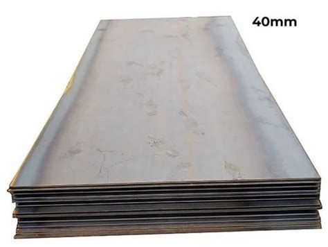 Material Grade E350 Rectangular 40mm Mild Steel Plate Size 8x4 Feet