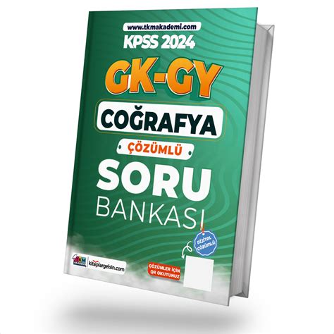 2024 GK GY Coğrafya Çözümlü Soru Bankası TKM Akademi Kitaplargelsin