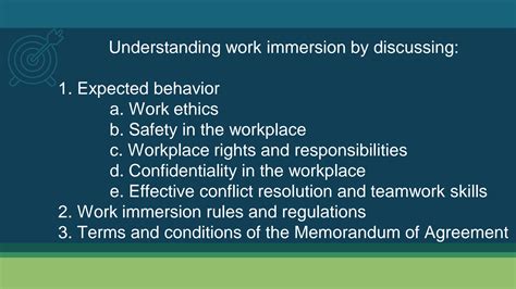 SOLUTION Work Immersion Understanding Work Immersion Ppt Studypool