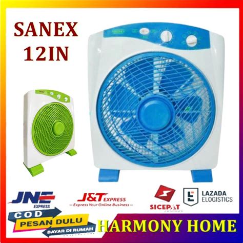 Kipas Angin Kotak Box Fan Kipas Duduk Sanex Inch Cm Lazada