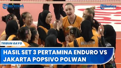 Hasil Set Voli Putri Proliga Gia Tak Main Jakarta Pertamina