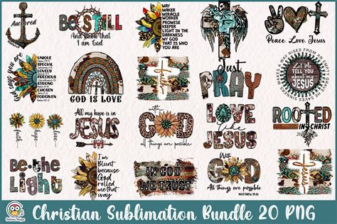 Christian Sublimation Bundle Graphic By Owlsomedesigns · Creative Fabrica