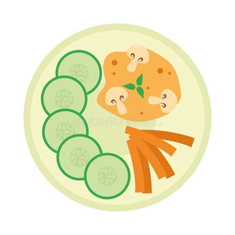 Vegetarian Dish Icon Stock Vector Illustration Of Agriculture 273224858