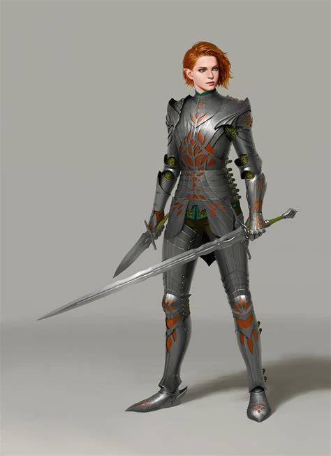 Elven Knight By Un Lee Scrolller