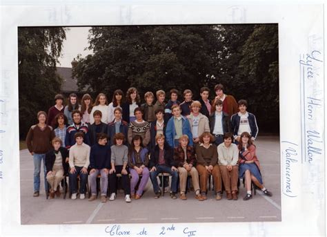 Photo De Classe Seconde C De 1979 Lycée Henri Wallon Copains Davant