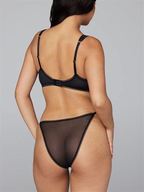 Vigilante Vamp Mesh String Bikini Panty In Brown Multi SAVAGE X FENTY France