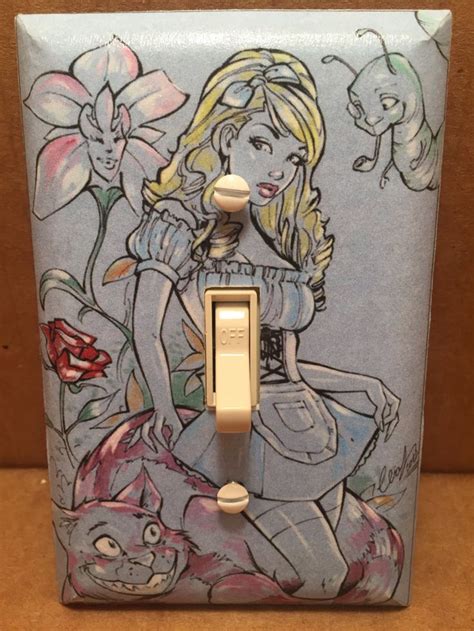 Alice In Wonderland Light Switch Cover Handmade Disney By Hectorsvintagevault On Etsy