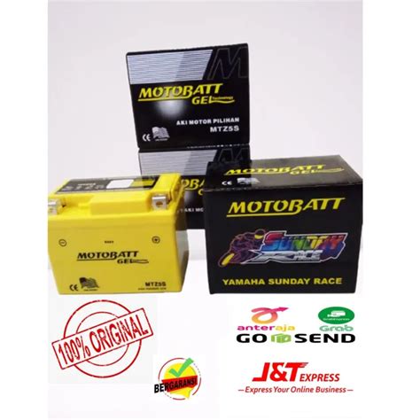 Aki Motor Yamaha Mio GT Mio Soul GT Fino Freego Motobatt GTZ5S Aki