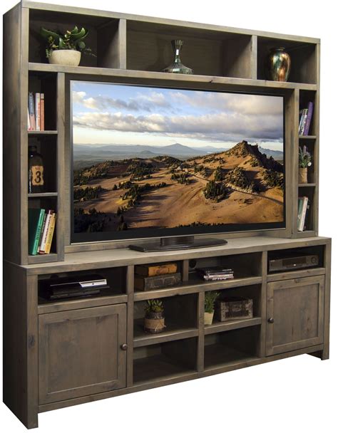 Joshua Creek Barnwood Entertainment Center From Legends Jc1284 Jc1984 Bnw Coleman Furniture