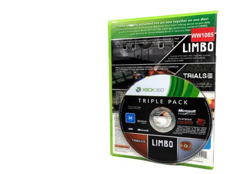 3 Game Triple Pack Limbo Trials Hd Splosion Man Xbox 360 Mint