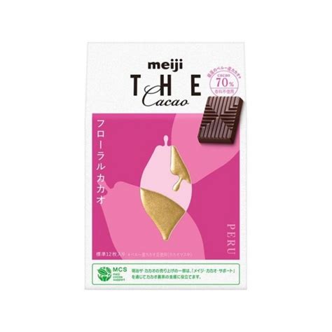 Get Meiji THECHOCOLATE Cocoa Chocolate 70 Flower Flavor 12pcs Box