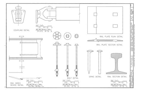 Coupling Detail Rail Index Device Detail Bolt Detail Rail Plate