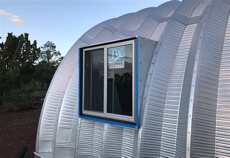 Quonset Hut Side Windows Installed Clever Moderns