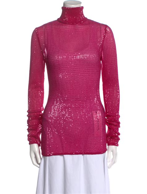 Laquan Smith Turtleneck Long Sleeve Top W Tags Pink Tops Clothing