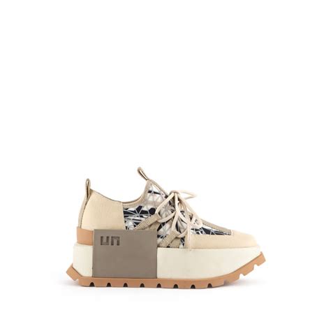 United Nude Wedge Platform Sneaker Roko Hype Natural Cow Leather Plain Lazada