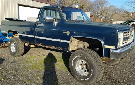 1985 Chevrolet C 10 Silverado Chevy Pickup Truck 4x4 Square Body Long